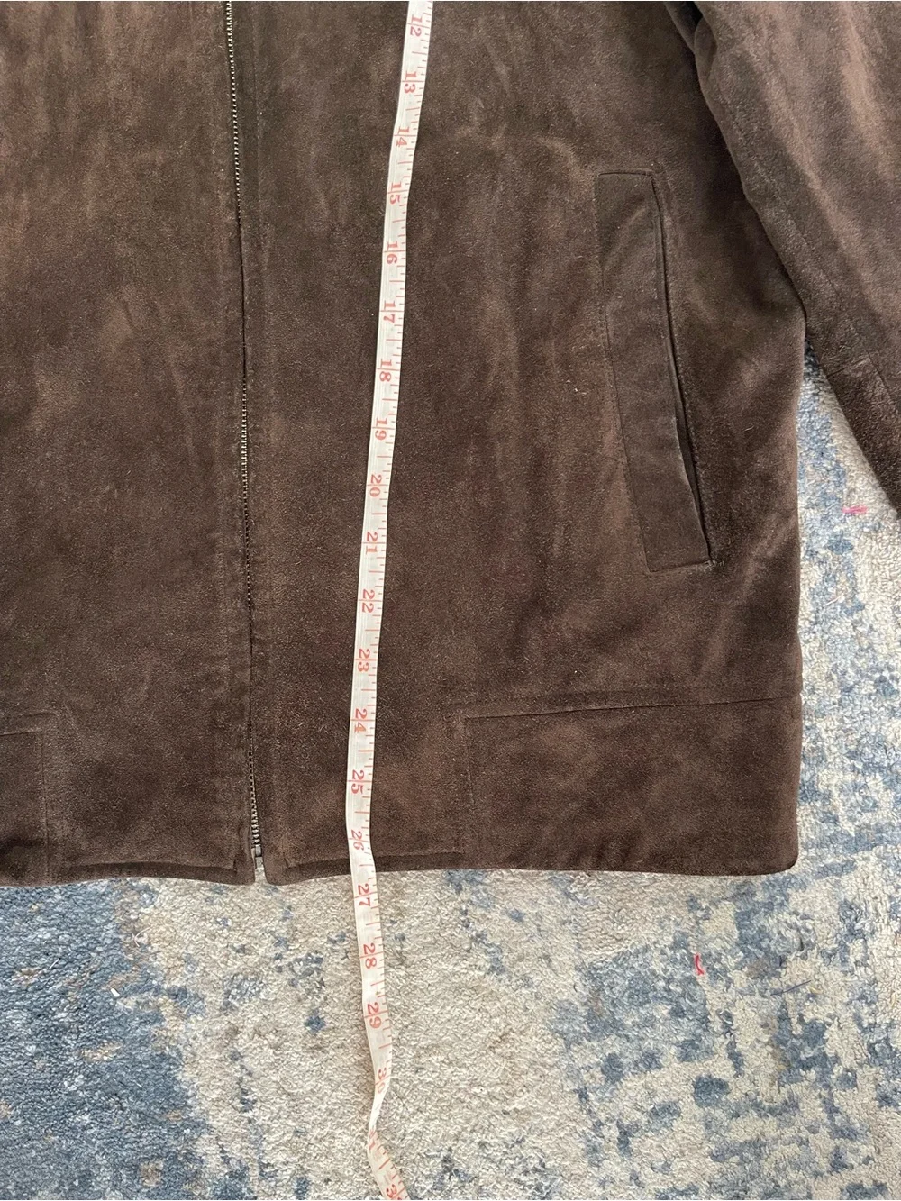 Banana Republic Dark Brown Suede Bomber Jacket